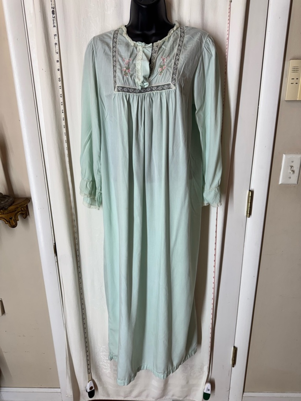 Vintage Feathaire Flannel Nightgown by Barbizon